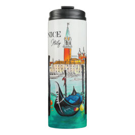 Italien Reisen - VENICE AquarellSouvenir Thermosbecher
