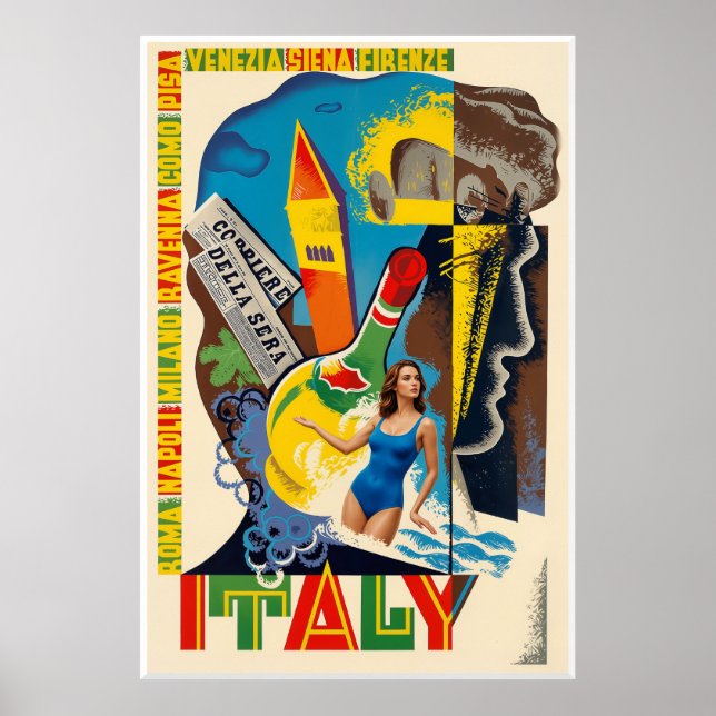 Italien Reiseplakat Poster (Vorne)