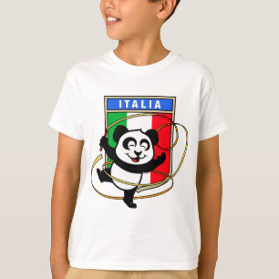Italien Rhythmic Gymnastics Panda T-Shirt