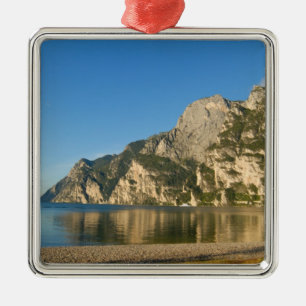 Italien, Riva del Garda, Gardasee, Berg Silbernes Ornament