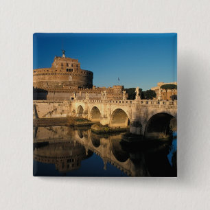 Italien, Rom, Castel Sant'Angelo und Fluss Button