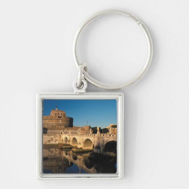 Italien, Rom, Castel Sant'Angelo und Fluss Schlüsselanhänger (Vorne)