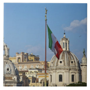 Italien, Rom. Italienische Flagge Fliese