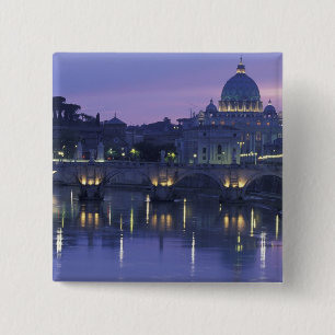 Italien, Rom Petersdom und Ponte Sant Angelo, Button