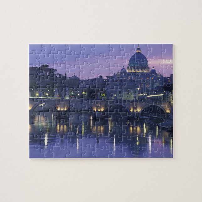Italien, Rom St. Peter und Ponte Sant Angelo, Puzzle (Horizontal)
