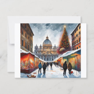 Italien, Rom - Weihnachtskarte, Winter 2004 Postkarte