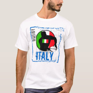 Italien-Rugby-T - Shirt-Durchlauf-Ball T-Shirt