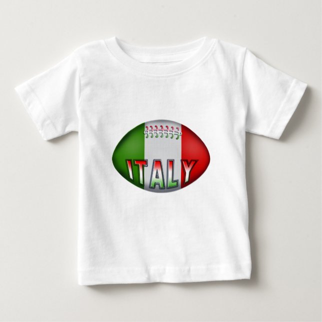 Italien-Rugbyball Baby T-shirt (Vorderseite)