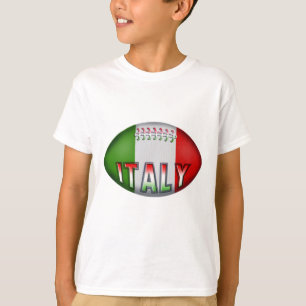 Italien-Rugbyball T-Shirt