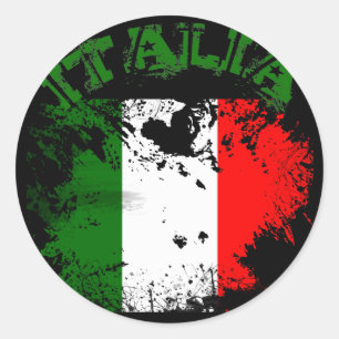 ITALIEN RUNDER AUFKLEBER
