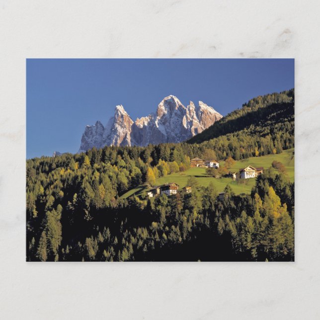 Italien, San Pietro. Die Odle-Fraktion scheint Postkarte (Vorderseite)