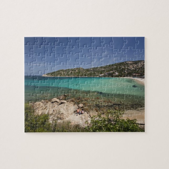 Italien, Sardinien, Baja Sardinien. Resort Strand. Puzzle (Horizontal)