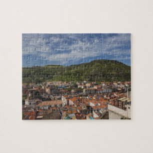 Italien, Sardinien, Bosa. Stadtansicht von Castell Puzzle