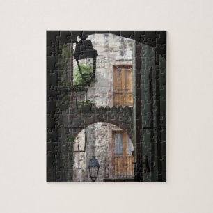 Italien, Sardinien, Bosa. Straßendetail. Puzzle