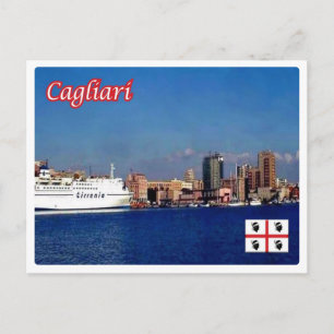 Italien - Sardinien - Cagliari - Hafen - Postkarte