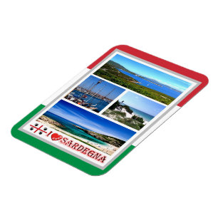 Italien - Sardinien - Mosaik - Magnet