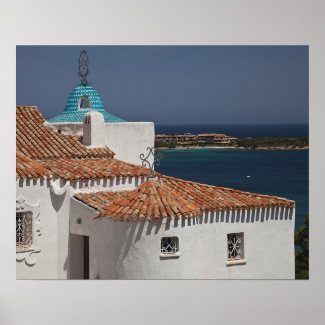 Italien, Sardinien, Porto Cervo. Chiesa di Stella Poster (Vorne)