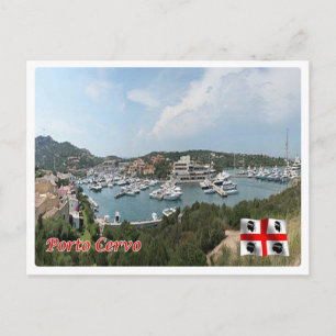 Italien - Sardinien - Porto Cervo - Hafen - Postkarte