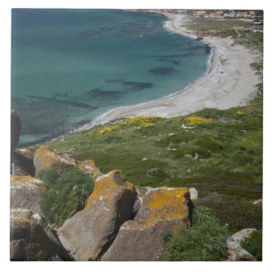 Italien, Sardinien, Tharros. Blick vom spanischen  Fliese
