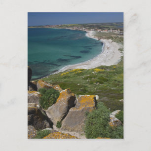 Italien, Sardinien, Tharros. Blick vom spanischen Postkarte