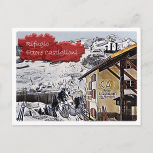Italien - Schutzhütte Ettore Castiglioni - Dolomit Postkarte