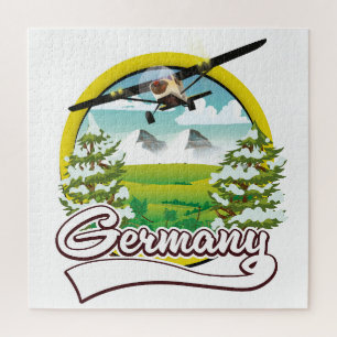 Italien Scooter Reiselogo Puzzle