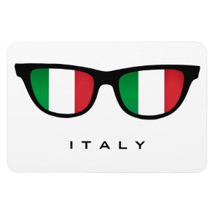 Italien Shades benutzerdefinierte Text- und Farbma Magnet