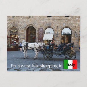 Italien Shopping modische Florenz Italien Postkarte
