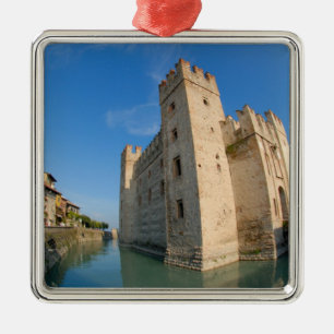 Italien, Sirmione, Gardasee, der Scaliger Silbernes Ornament