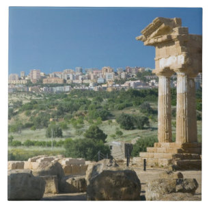 Italien, Sizilien, Agrigent, La Valle dei Templi, Fliese
