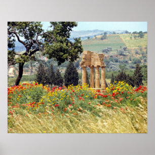 Italien, Sizilien, Agrigento. Die Ruinen der Poster