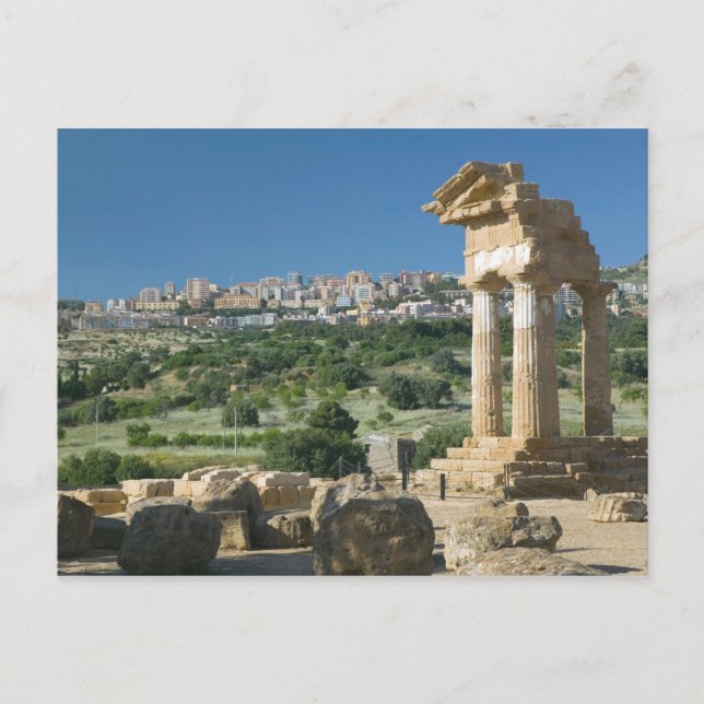 Italien, Sizilien, Agrigento, La Valle dei Templi, Postkarte (Vorderseite)
