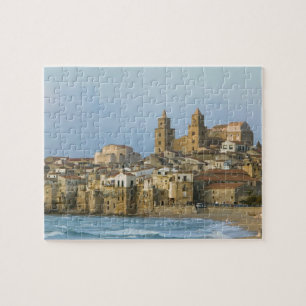 Italien, Sizilien, Cefalu, View with Duomo ab 2 Puzzle