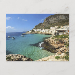 Italien, Sizilien, Egadi, Levanzo, Postkarte