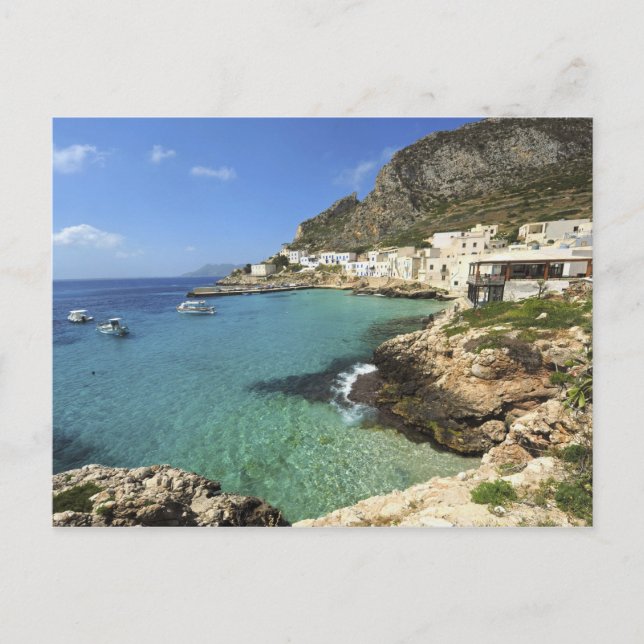 Italien, Sizilien, Egadi, Levanzo, Postkarte (Vorderseite)