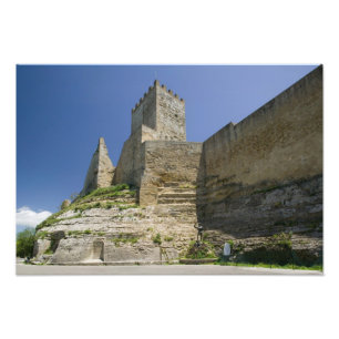 Italien, Sizilien, Enna, Calascibetta, Castello di Fotodruck