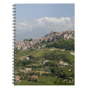 Italien, Sizilien, Enna, Calascibetta, Morgenansic Notizblock