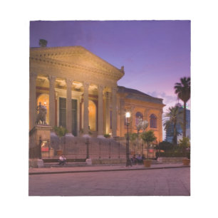 Italien, Sizilien, Palermo, Teatro Massimo Opernth Notizblock