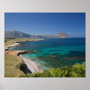 Italien, Sizilien, San Vito Lo Capo, Blick auf den Poster