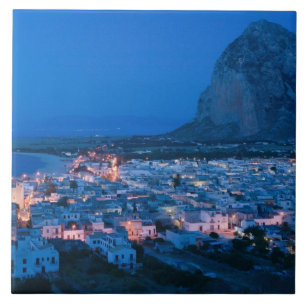 Italien, Sizilien, SAN VITO LO CAPO, Ferienort Fliese