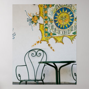 ITALIEN, Sizilien, TAORMINA: Bam, Bar Café Detail Poster