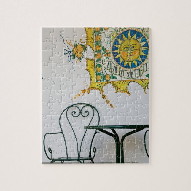 ITALIEN, Sizilien, TAORMINA: Bam, Bar Café Detail Puzzle (Vertikal)