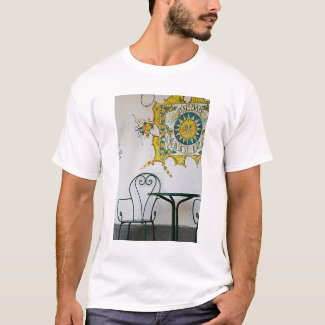 ITALIEN, Sizilien, TAORMINA: Bam, Bar Café Detail T-Shirt (Vorderseite)