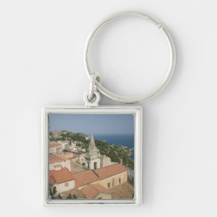 ITALIEN, Sizilien, TAORMINA: Blick auf die Piazza Schlüsselanhänger
