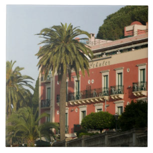 ITALIEN, Sizilien, TAORMINA: Hotel Schulter Fliese