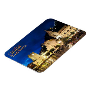 Italien - Sizilien - Taormina Nachts - Magnet