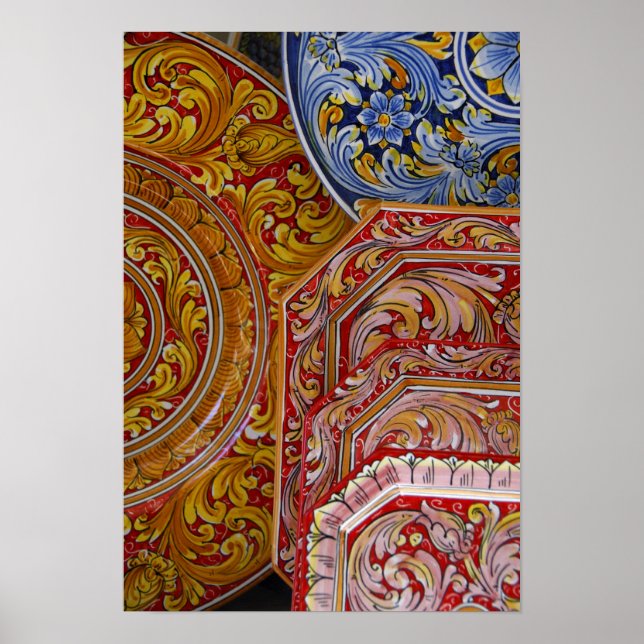 Italien, Sizilien, Taormina. Traditionell 2 Poster (Vorne)