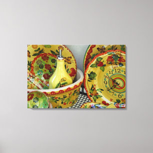 Italien, Sizilien, Taormina. Traditionell 6 Leinwanddruck