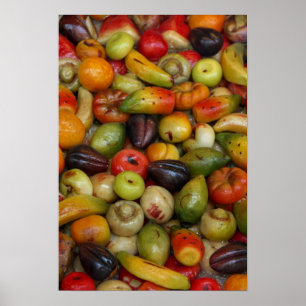 Italien, Sizilien, Taormina. Traditionell Poster