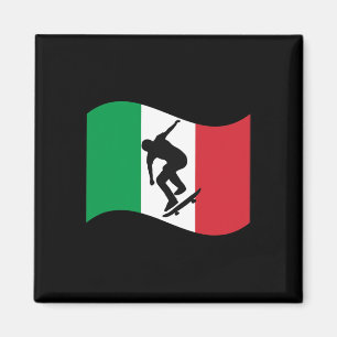 Italien Skateboarding Grafik Landesflagge Stolz Sk Magnet
